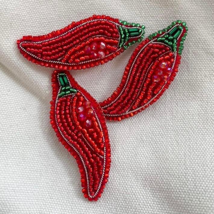 Red Hot Chilli Brooch