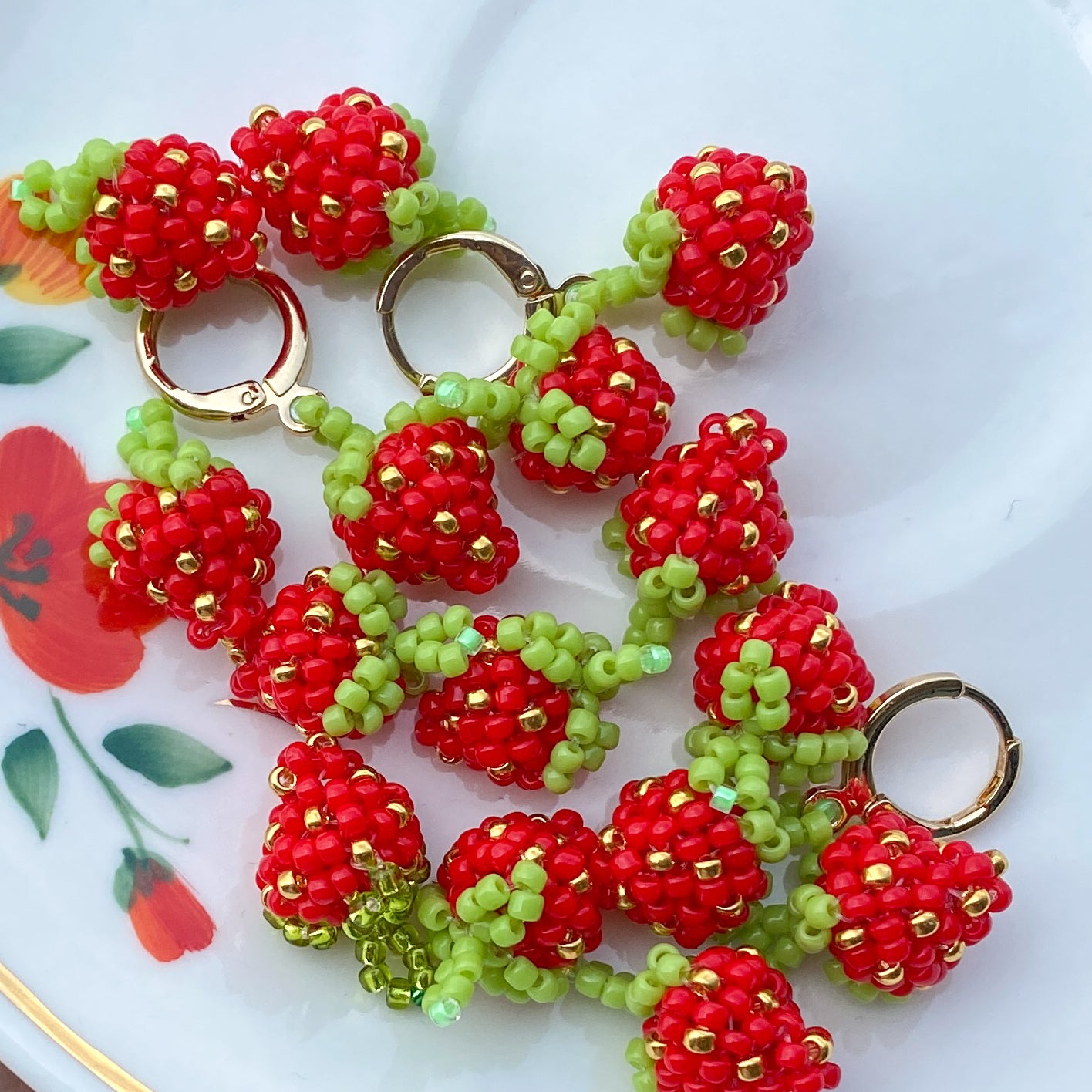 Strawberry Earring & Charm