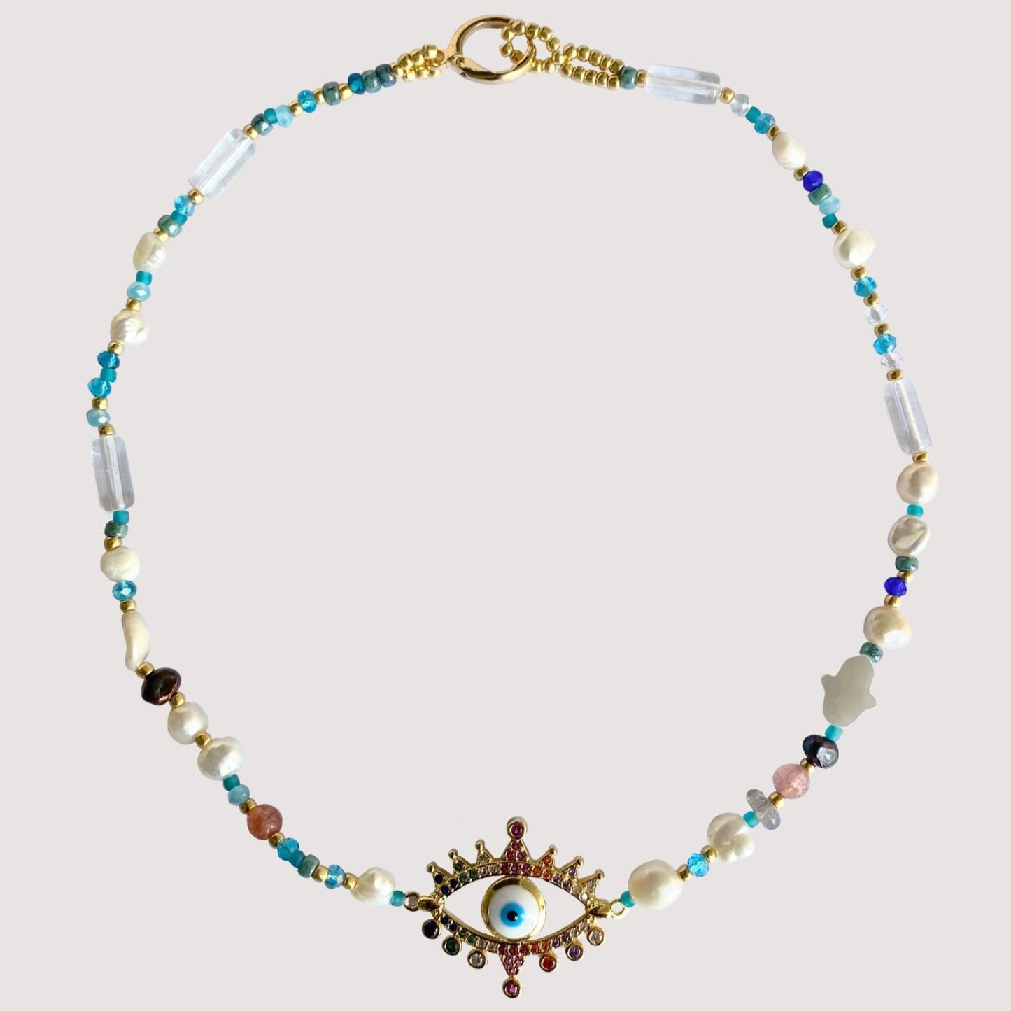 Solid Evil Eye Choker