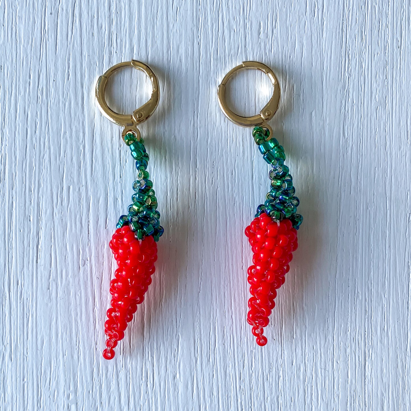 Red Hot Chili Earring & Charm