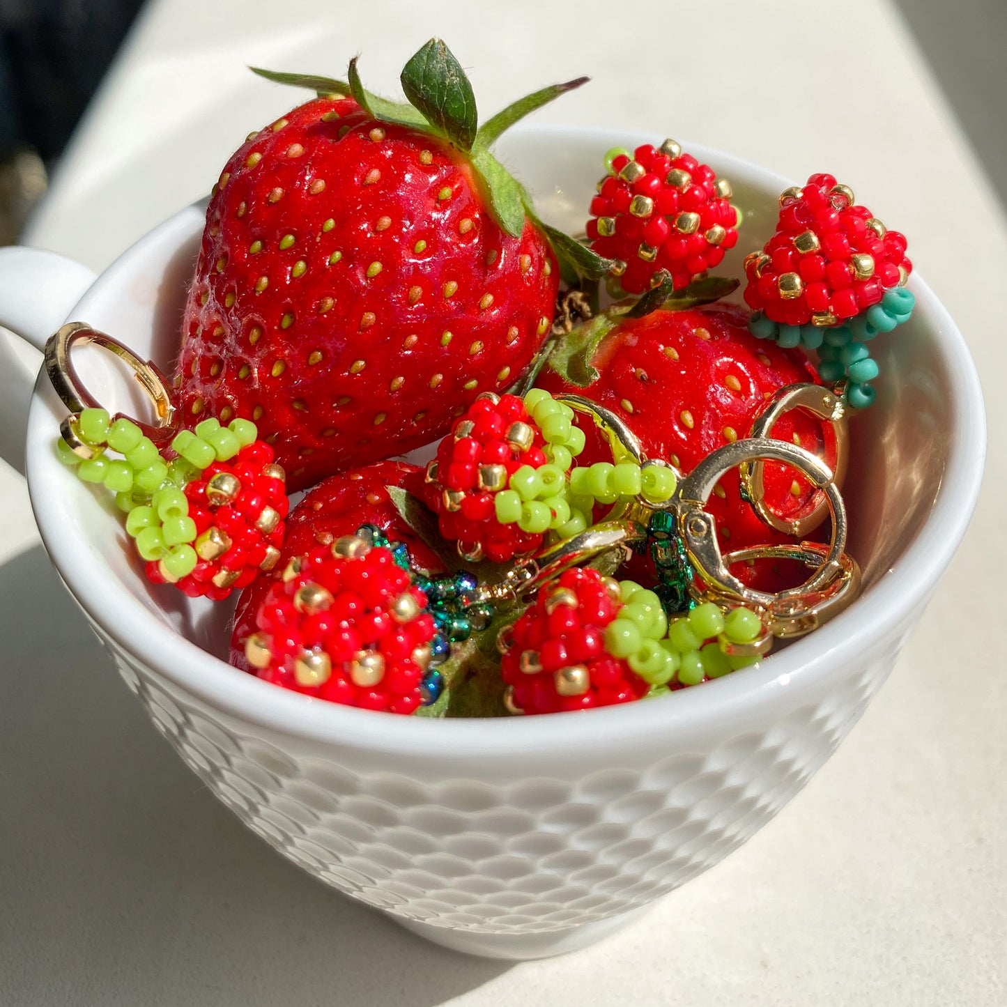 Strawberry Earring & Charm