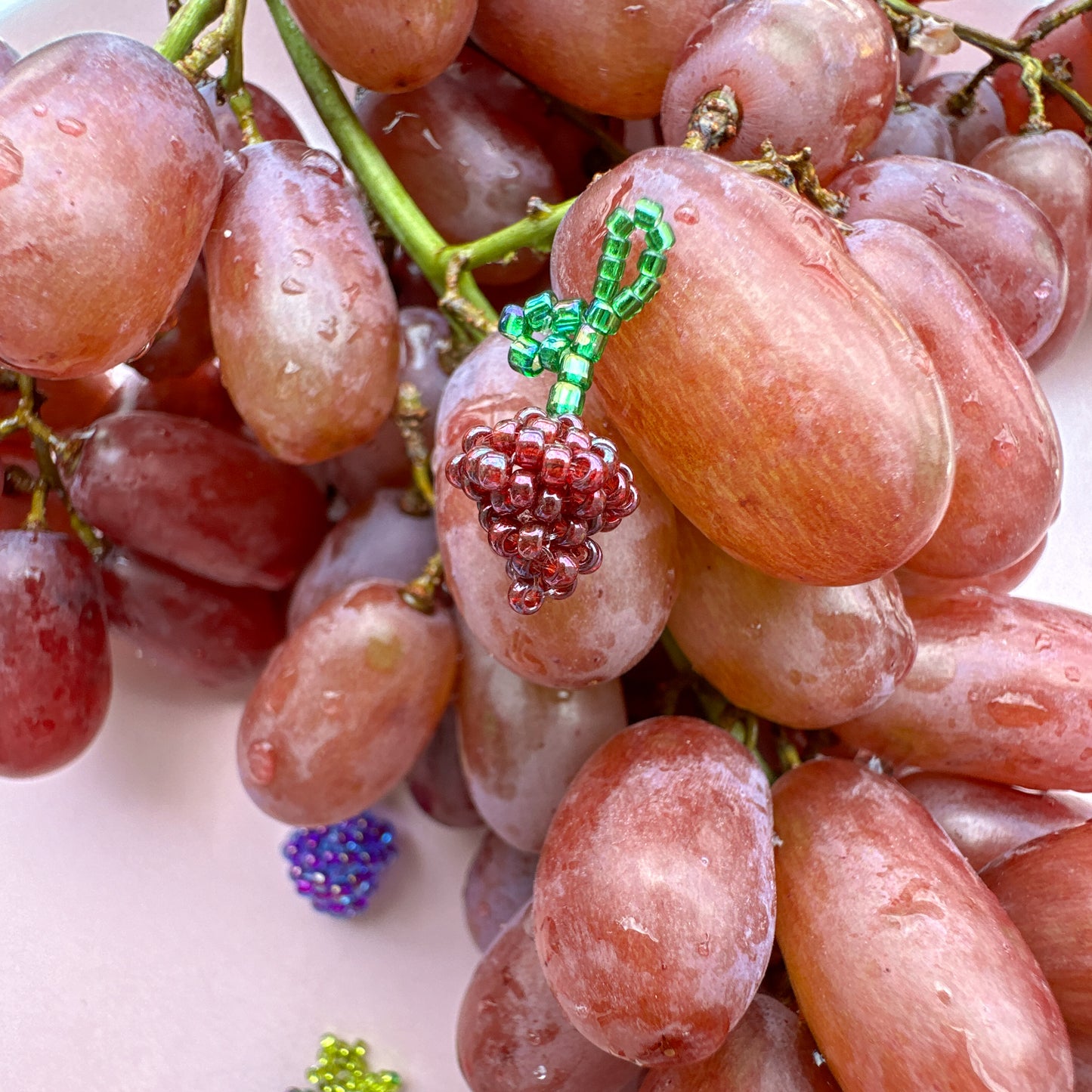 Grape Earring & Charm