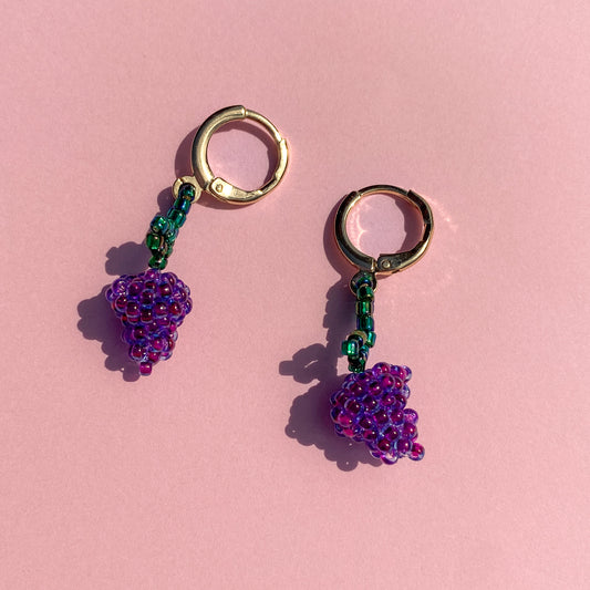 Grape Earring & Charm