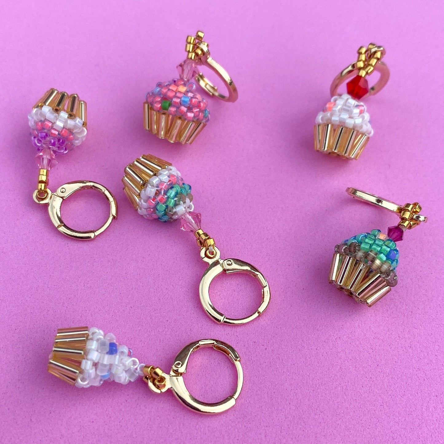 Cupcake Earring &amp; Charm